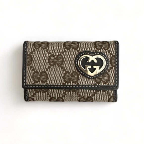 Gucci Handbags - Gucci Monogram Lovely Heart Key Case